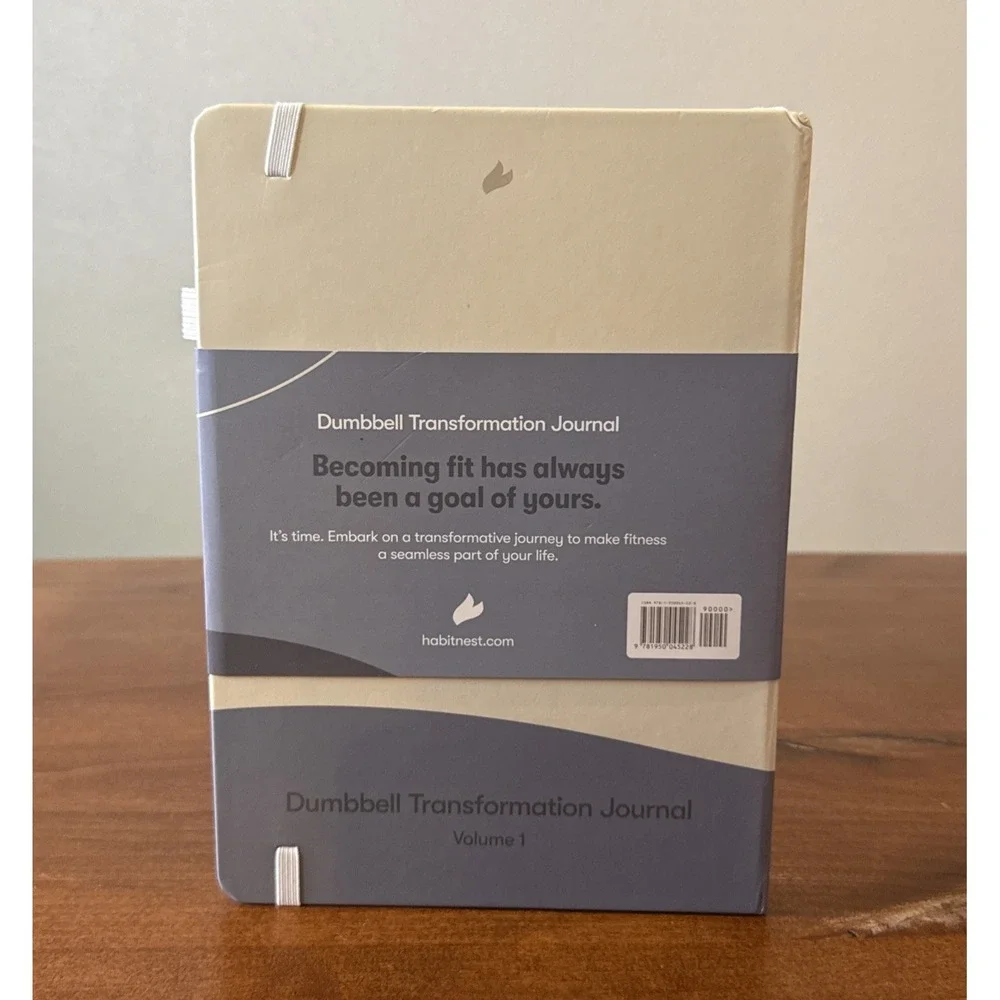 Dumbbell Home Workout Journal by Habit Nest 13-Week Fitness Planner 65 Routines